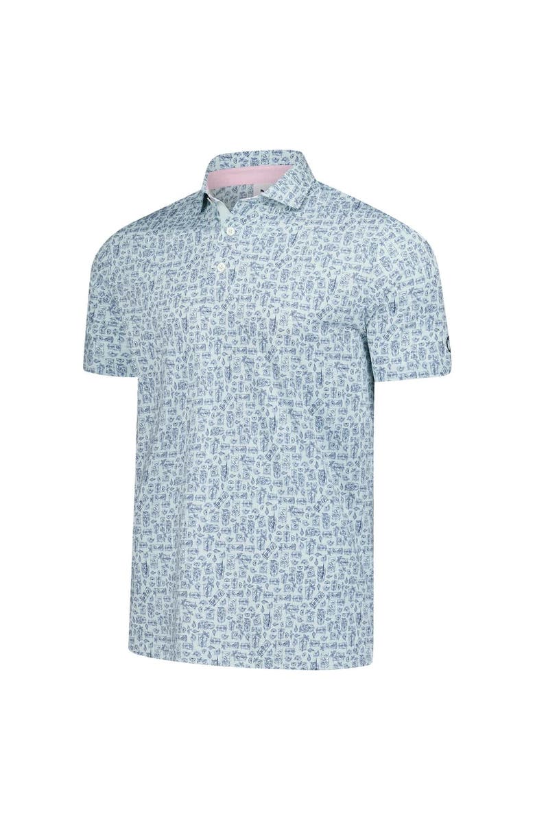 PUMA Men's Puma Light Blue Arnold Palmer MATTR Sketch Polo, Alternate, color, Light Blue