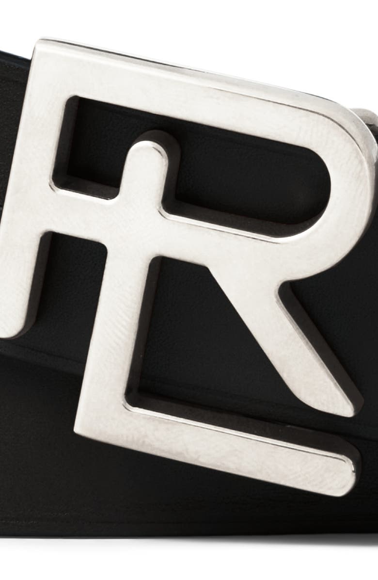 Ralph Lauren Purple Label RL Logo Buckle Leather Belt, Alternate, color, 