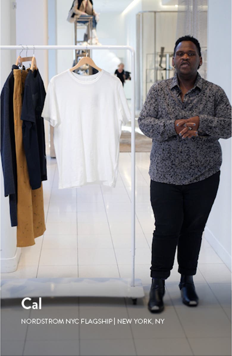 Slim Fit Slubbed Cotton T-Shirt, sales video thumbnail