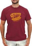 Gilmore Girls Men's Gilmore Girls Distressed Luke's Diner Logo  Graphic T-Shirt