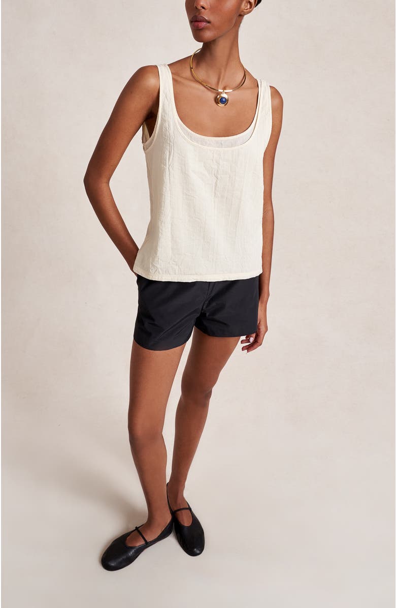 La Ligne Melodie Tank, Alternate, color, Ivory