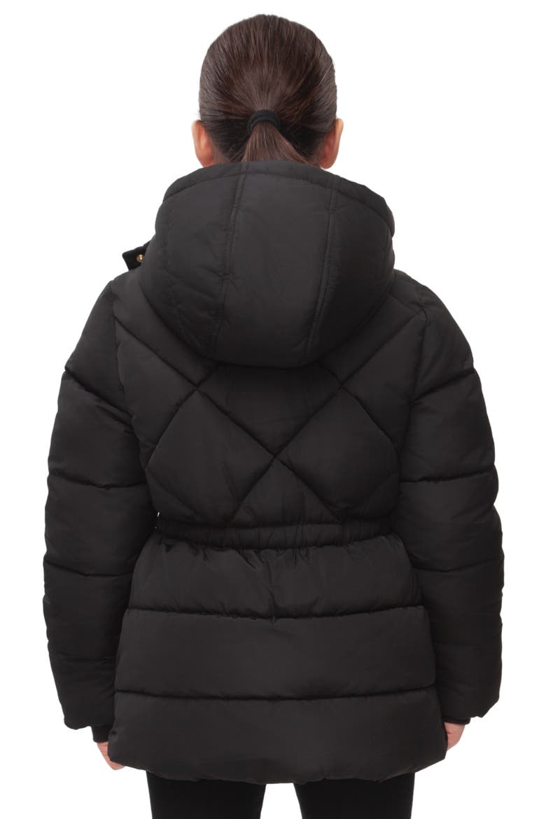 Kids' Timeless Quilted Coat, Alternate, color, Black
