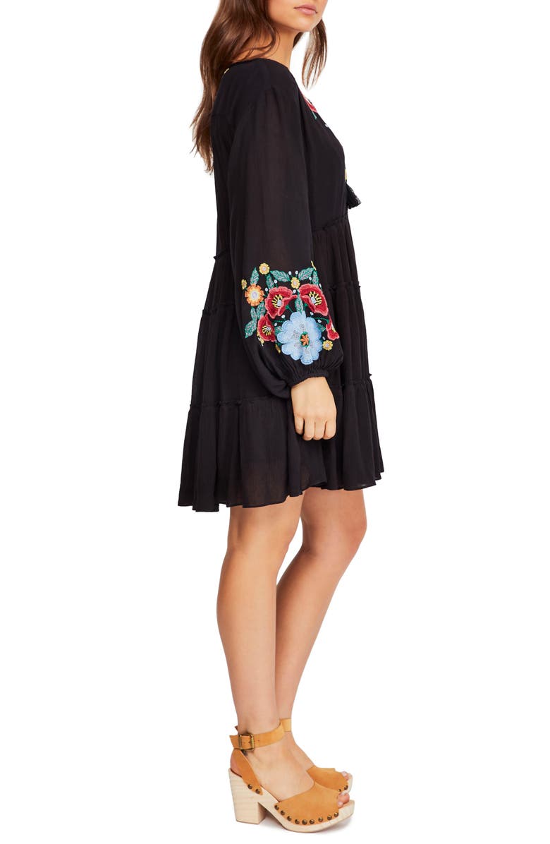 Free People Spell On You Embroidered Minidress, Alternate, color, 