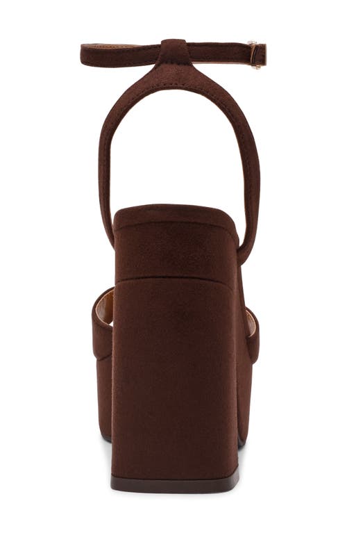 Dolce Vita Dv By  Wizzard Ankle Strap Platform Sandal In Brown