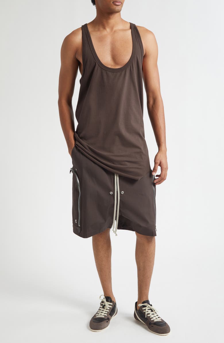 Rick Owens Pony Tank, Alternate, color, Dark Dust