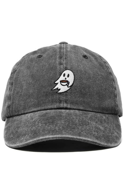Coffee Ghost Embroidered Hat
