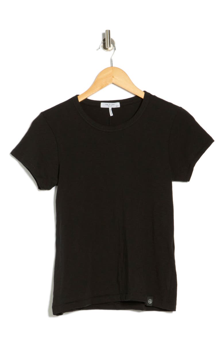 rag & bone The Slubbed Core T-Shirt, Main, color, Black