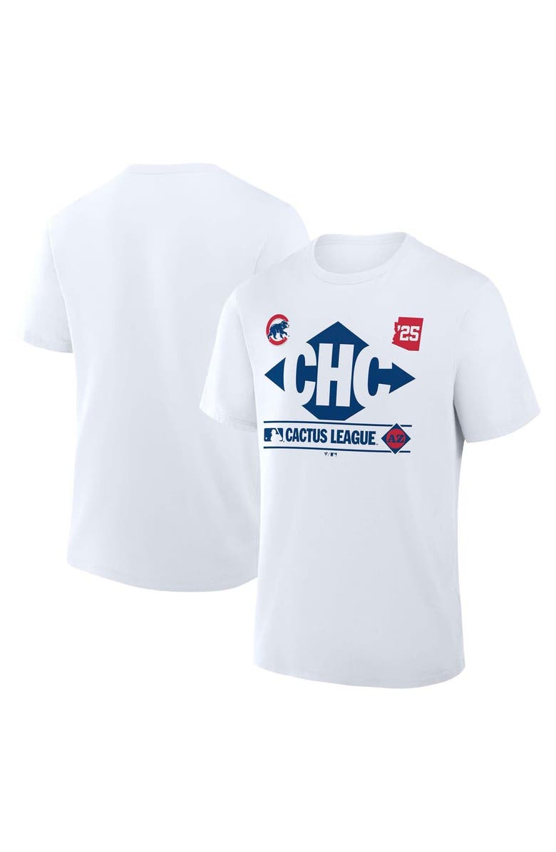 FANATICS Men's Fanatics White Chicago Cubs 2025 Spring Training Cactus League True Icon T-Shirt, Alternate, color,