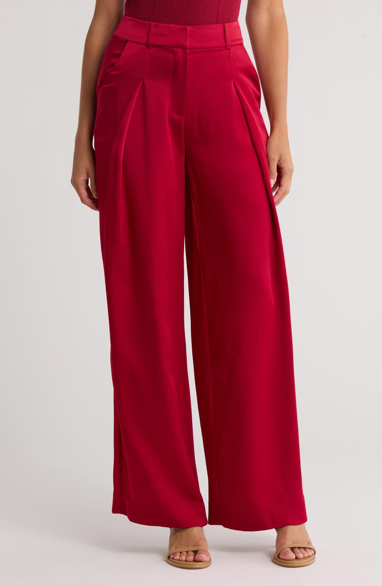 Simkhai Mercer Pleated Pants, Main, color, 
