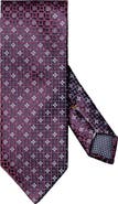 Eton Floral Medallion Silk Tie