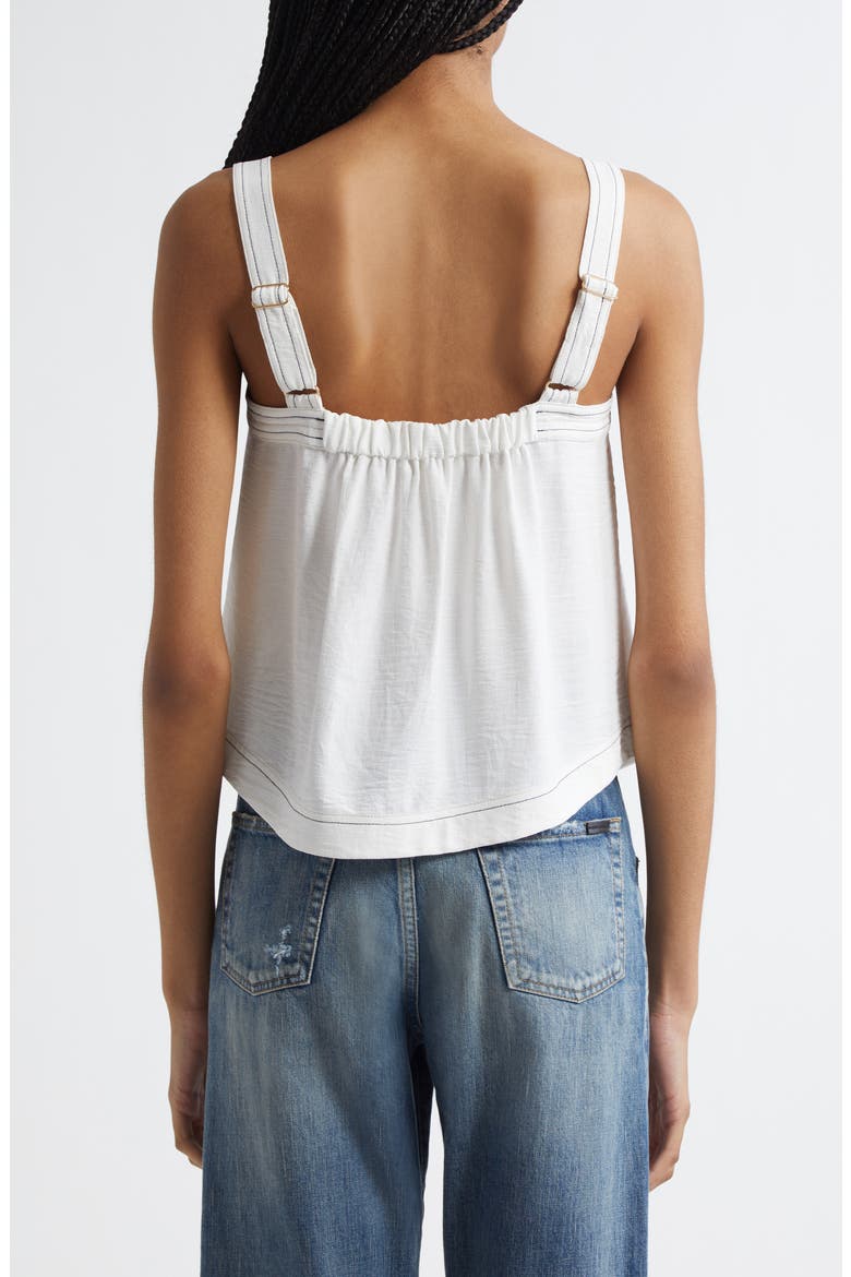 Maisey Contrast Stitch Camisole, Alternate, color, IVORY