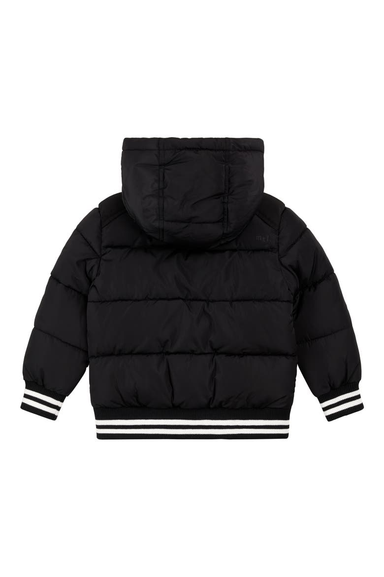 Kids' Midweight Puffer Jacket, Alternate, color, BLACK