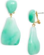 Lele Sadoughi Wilma Holographic Imitation Pearl Drop Earrings