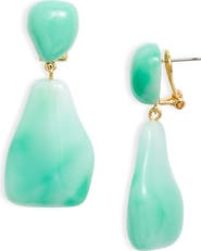 Lele Sadoughi Wilma Holographic Imitation Pearl Drop Earrings