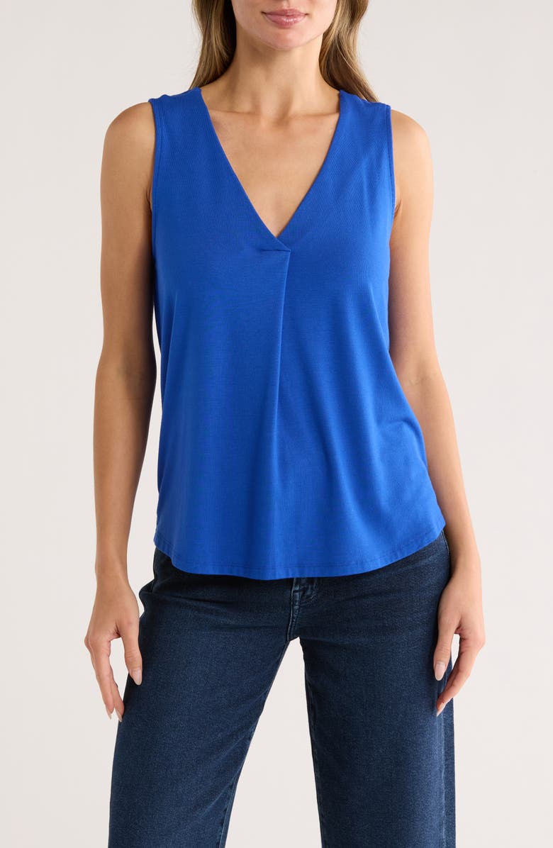 Tommy Bahama Kauai Box Pleat Tank, Main, color, Cobalt Haze