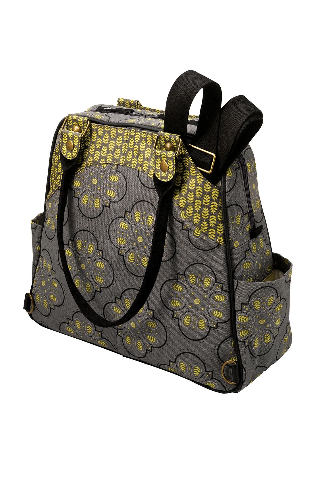 Petunia Pickle Bottom 'Glazed Sashay' Organic Cotton Convertible Diaper Bag/Satchel, Alternate, color, 