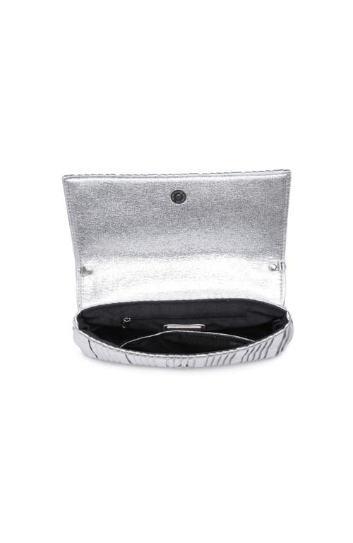 Moda Luxe Esmeralda Clutch In Silver