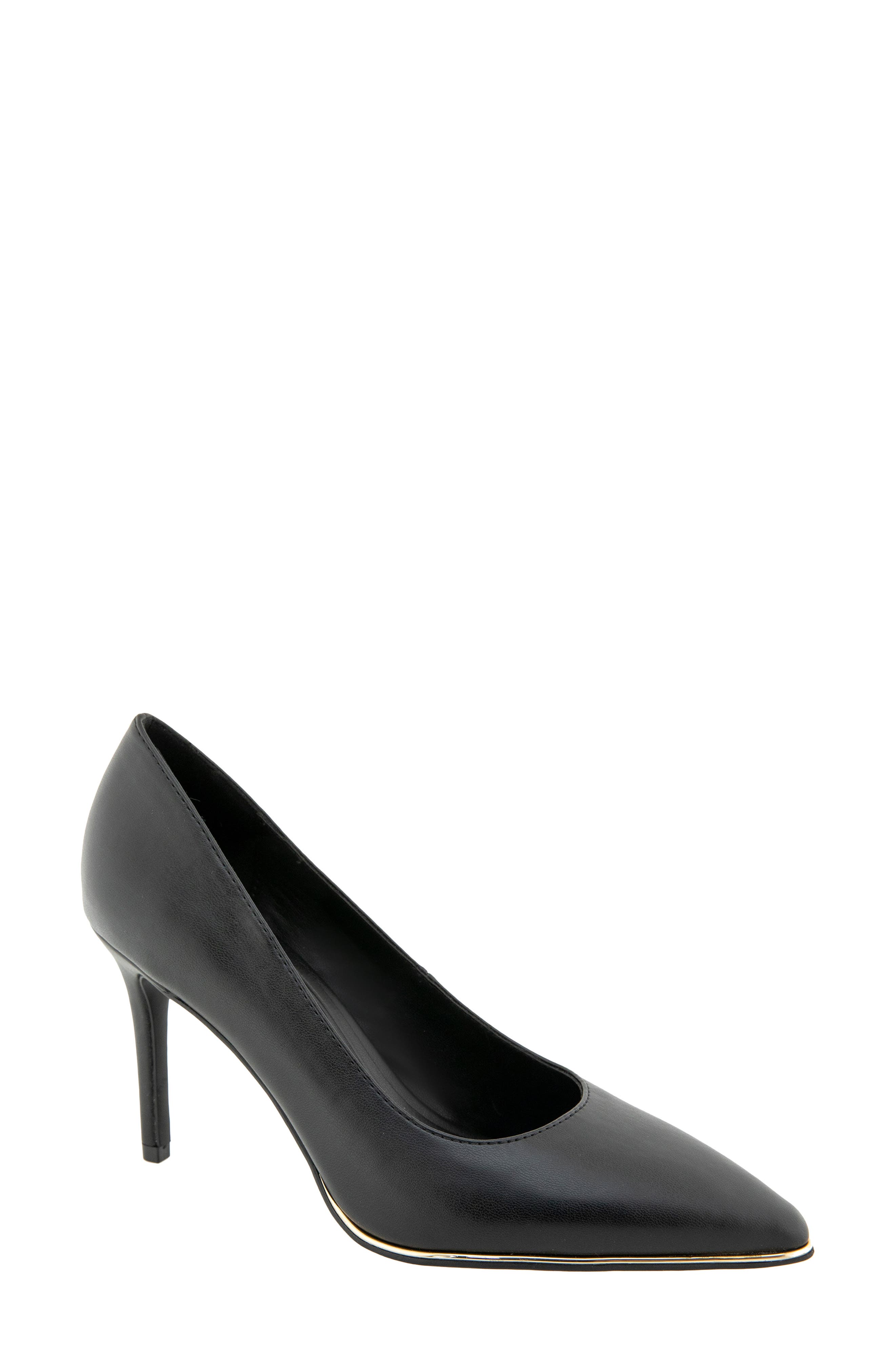 Bixxo Faux Leather Pump, Main, color, BLACK PU