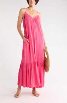 Gauze Tiered Maxi Dress