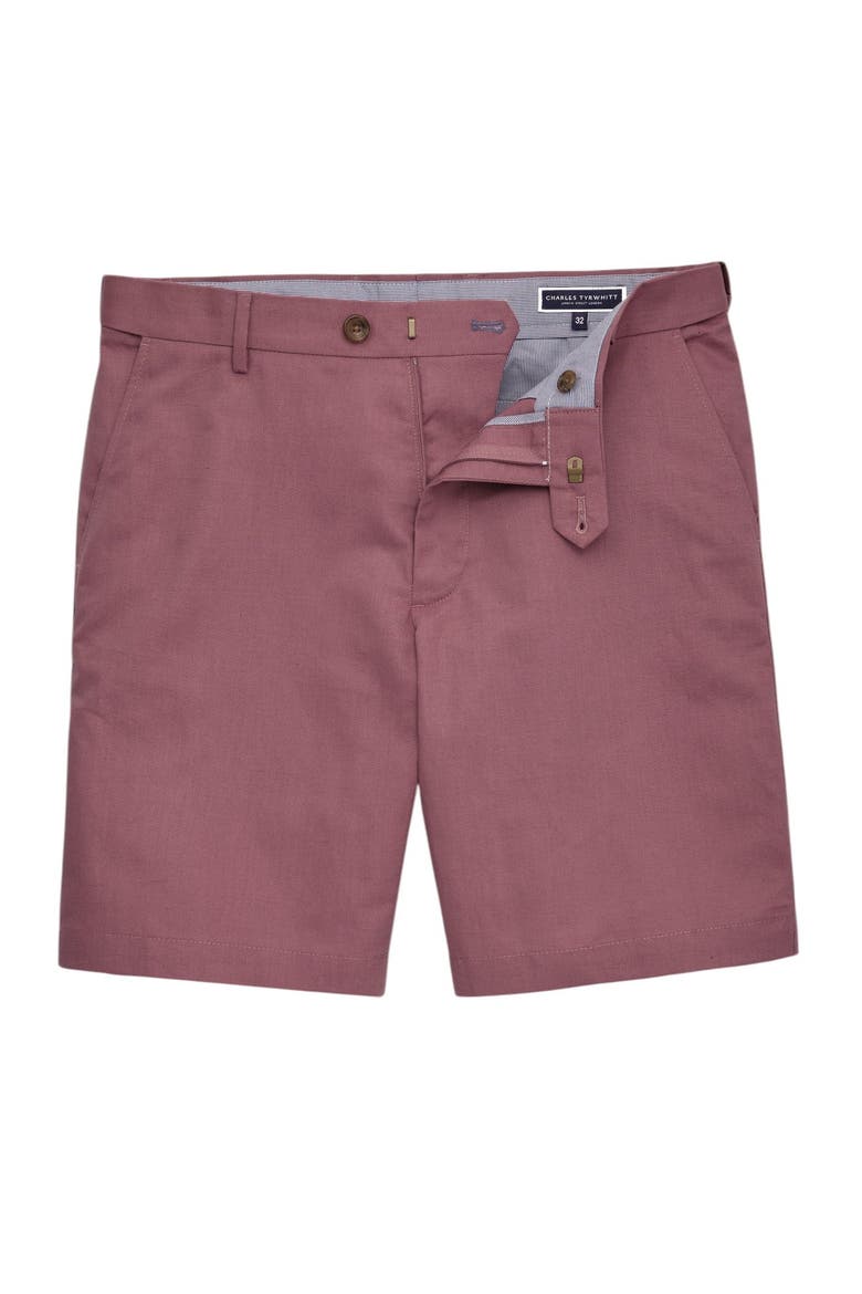 Cotton Linen Shorts, Alternate, color, Pink