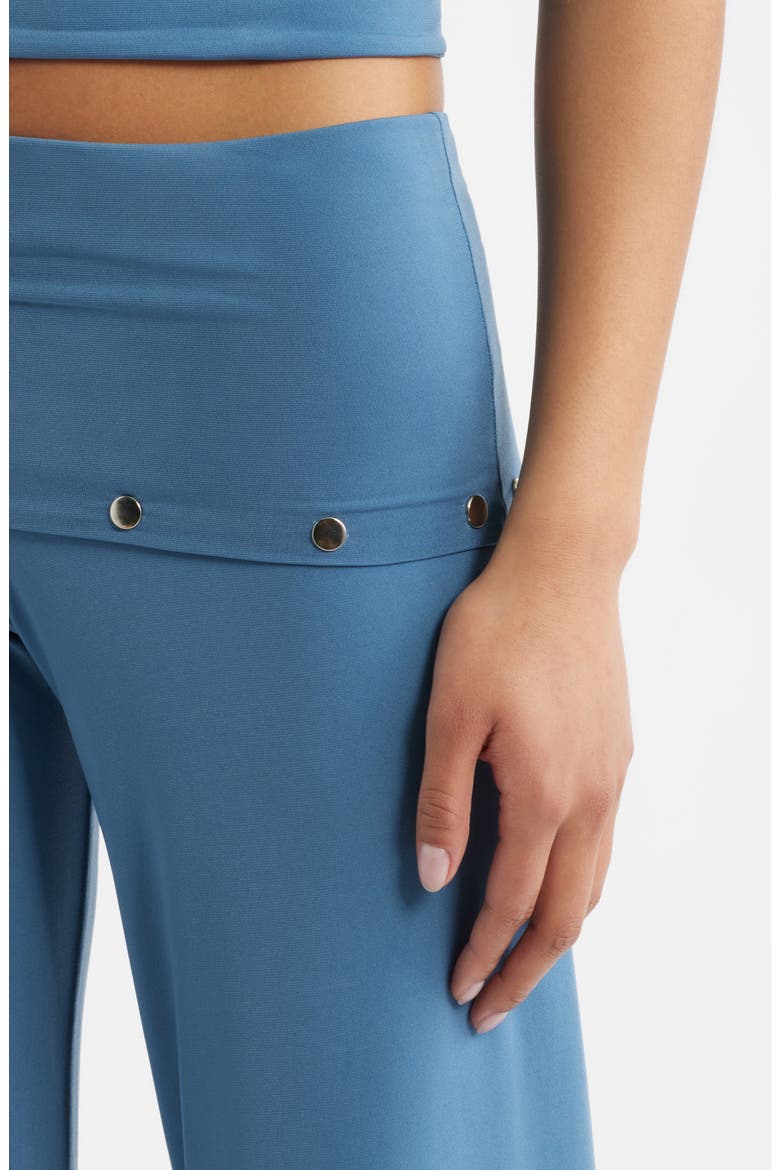 Liza Stud Detail Knit Pants, Alternate, color, BLUE