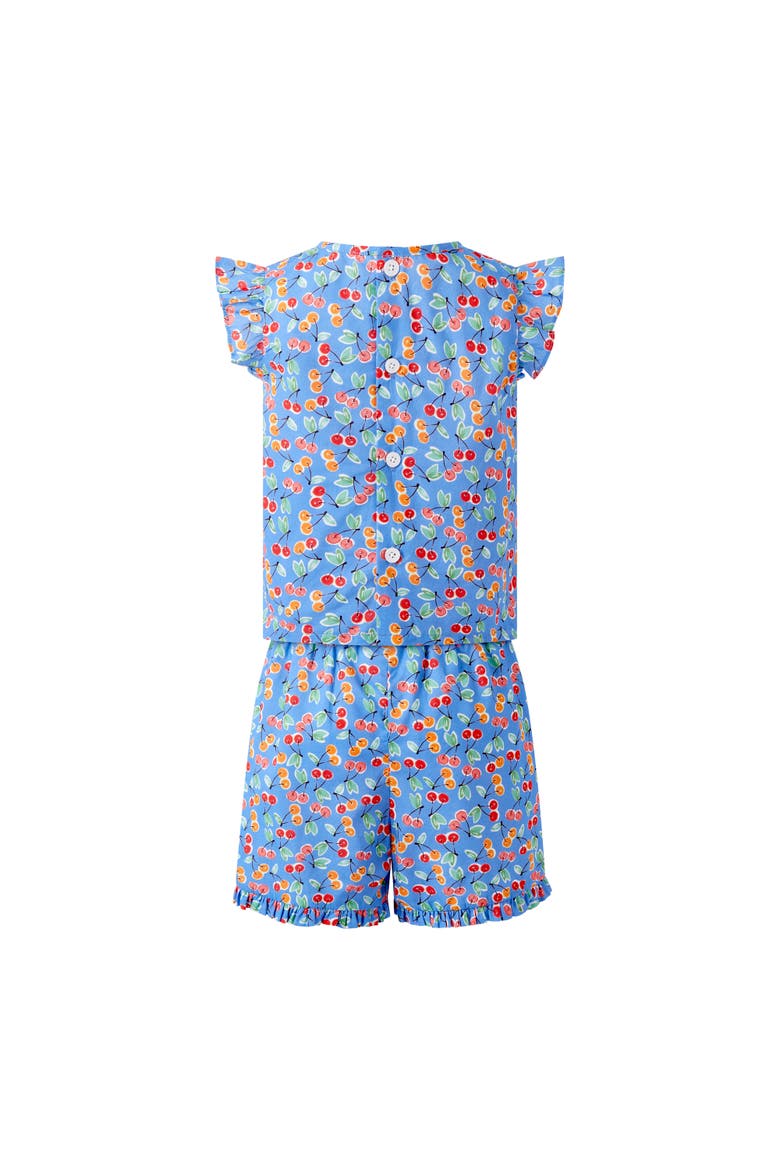 Cherry Ruffle Two Piece Set, Alternate, color, Blue