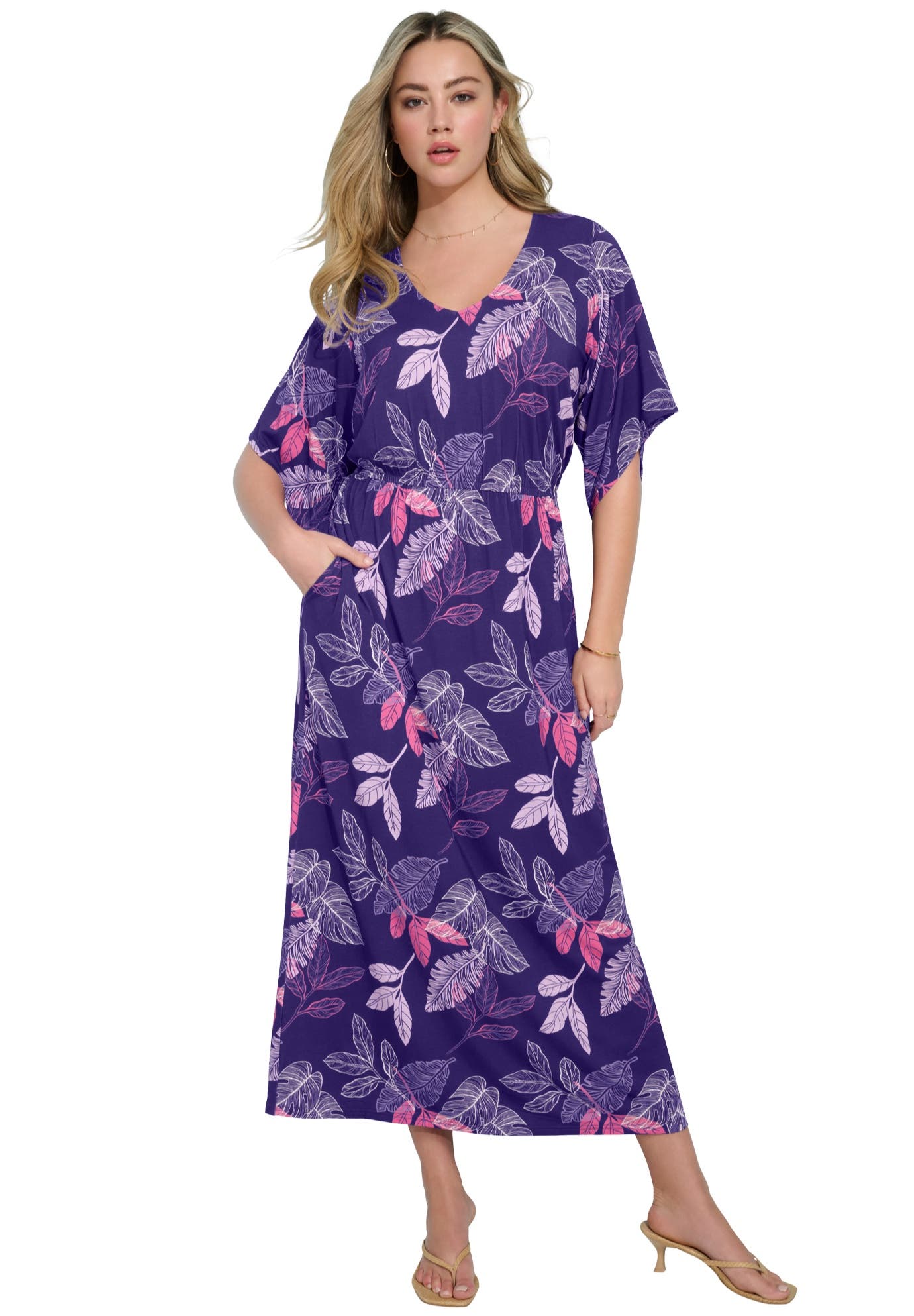 MIDNIGHT VIOLET PALM LEAVES