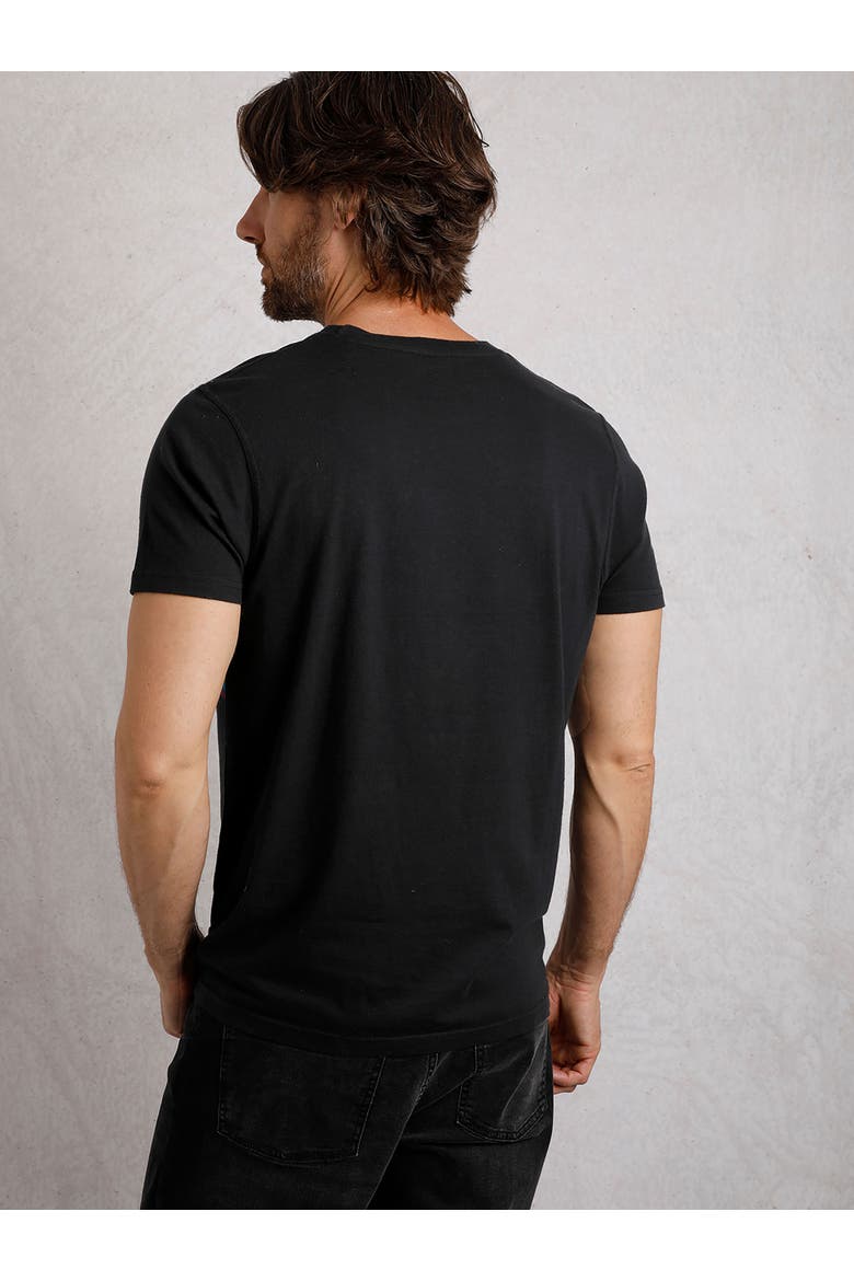 Carp Side Front Print Artist T-Shirt, Alternate, color, Black