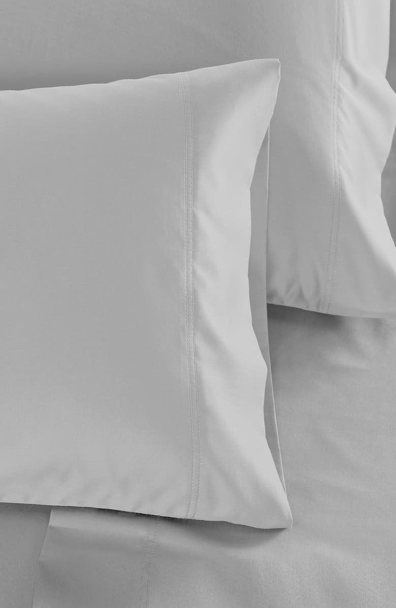 CALIFORNIA DESIGN DEN Set of 2 Pillowcases - Signature Comfort 100% Egyptian Cotton Sateen, Alternate, color, Light Grey