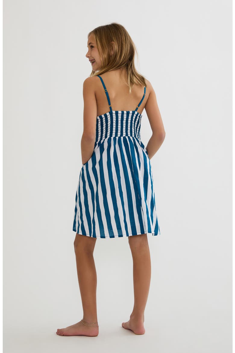 Kids' Little Rianne Stripe Cover-Up Sundress, Alternate, color, TWILIGHT TIDES STRIPES