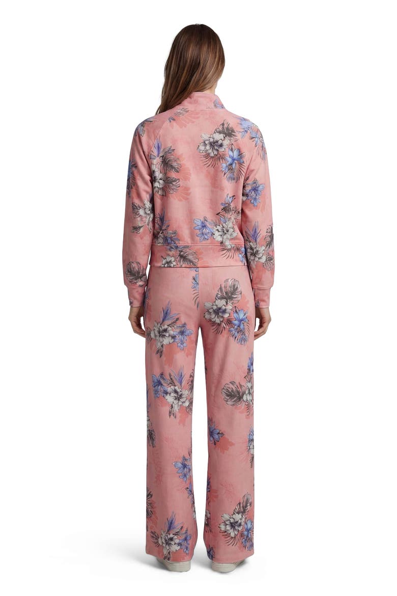 Exotic Floral Womens Wide Leg  Lounge Pant, Alternate, color, EXOTIC FLORAL CORAL