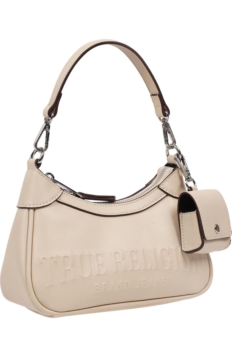True Religion Punto Logo Zip Shoulder Bag, Alternate, color,