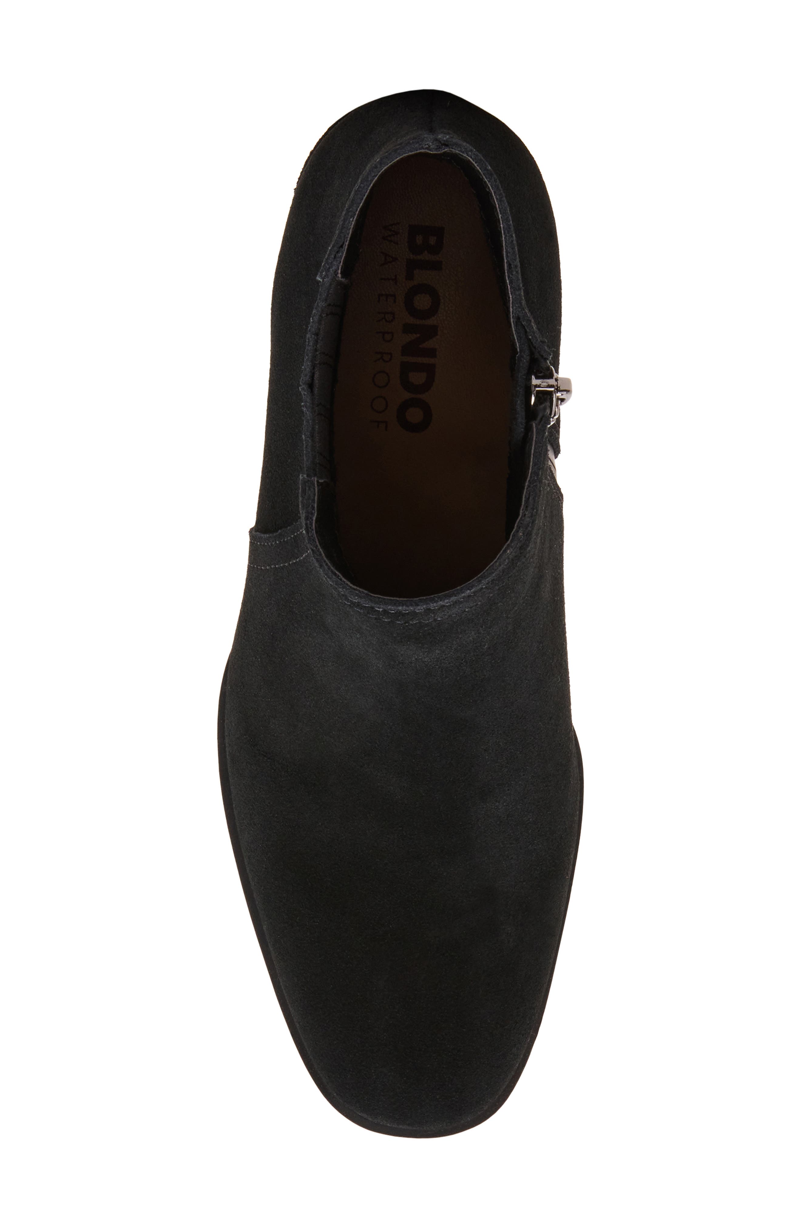Genevive Waterproof Bootie, Alternate, color, BLACK SUEDE