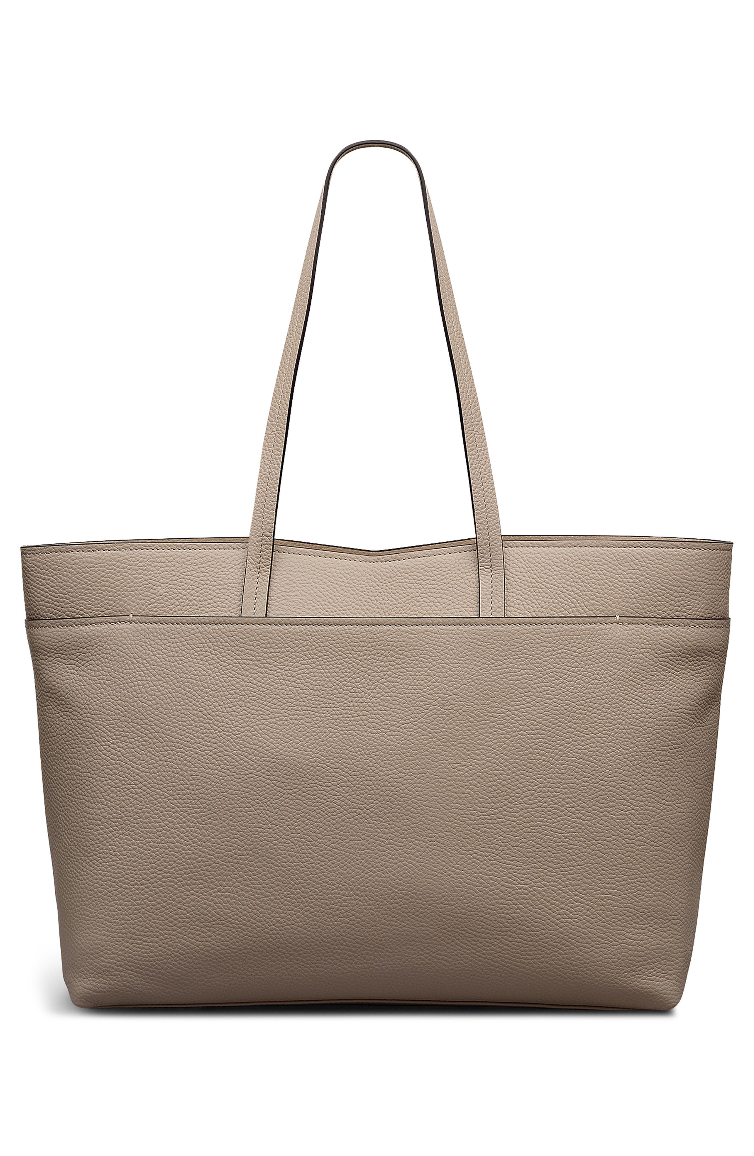 Radley Maldon Mews Large Leather Zip Top Tote, Alternate, color, Porcini