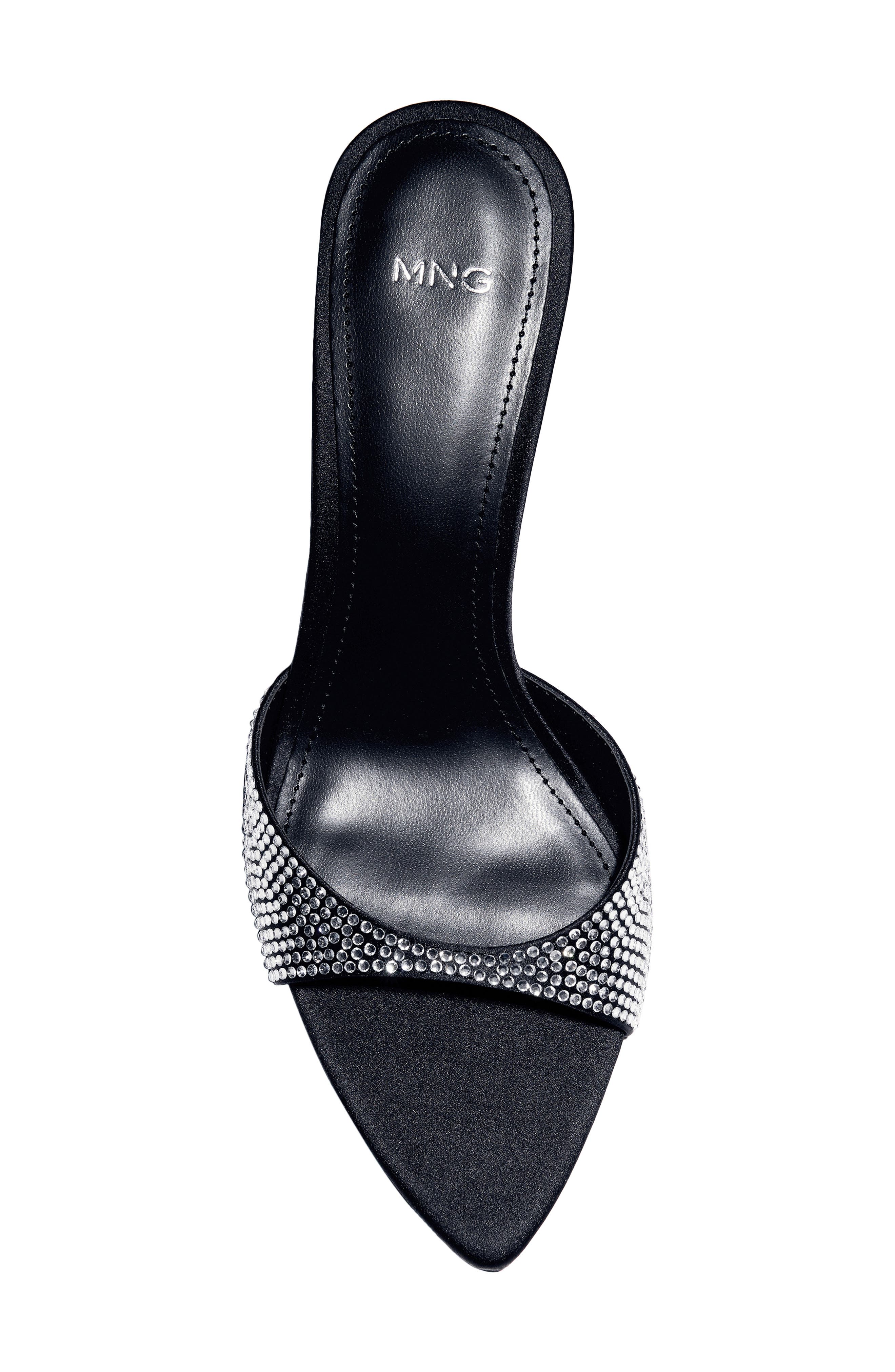 MANGO Rhinestone Sandal, Alternate, color, 