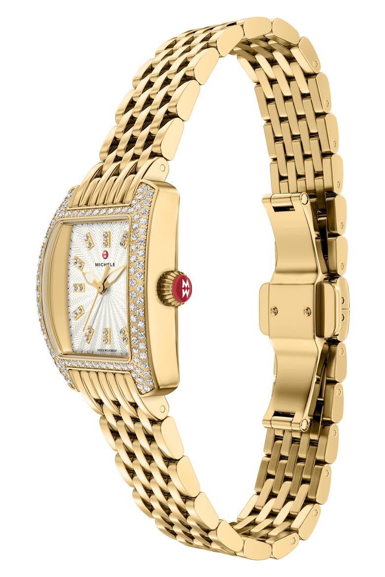 Urban Petite 18K Gold Plate Bracelet Watch, 22mm, Alternate, color, GOLD