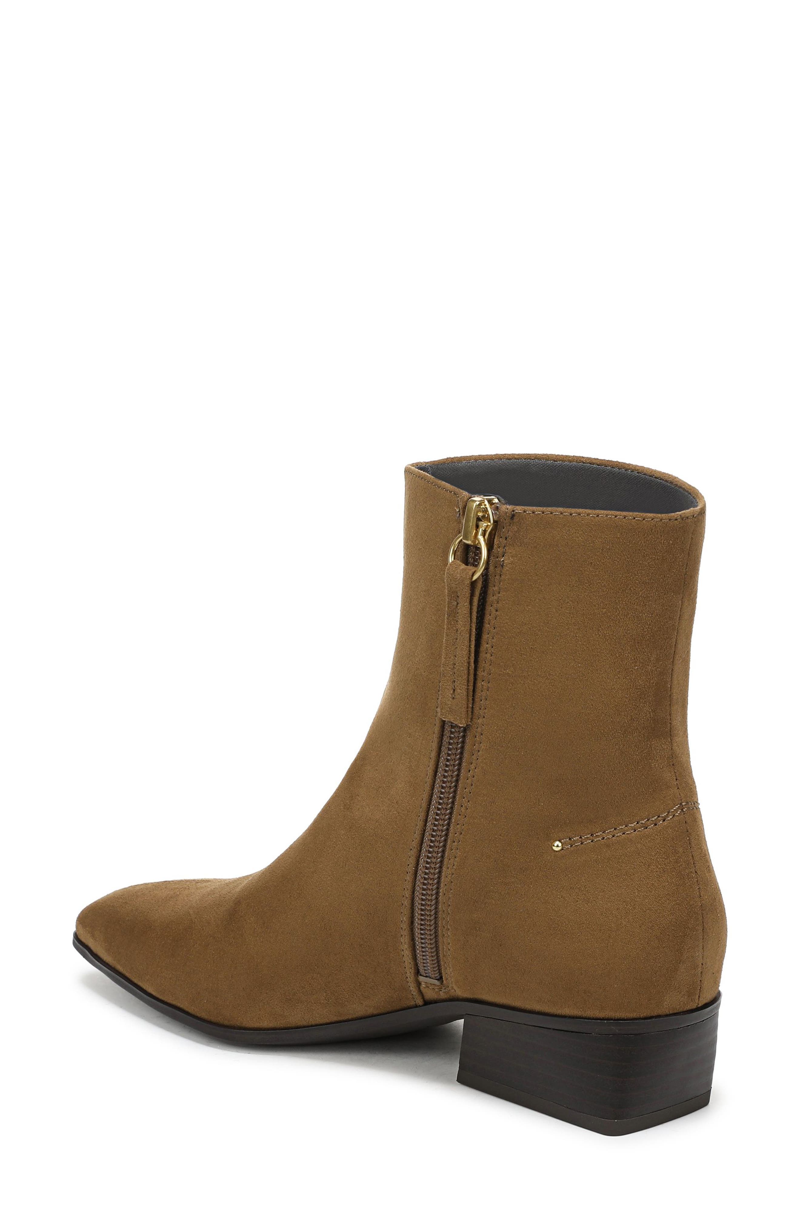 Finella Faux Leather Bootie, Alternate, color, BROWN