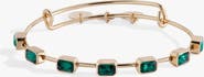 Alex and Ani May Birthstone Emerald Cut Bangle