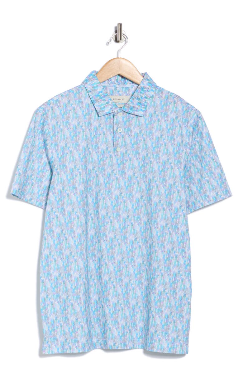 Bugatchi Victor OoohCotton<sup>®</sup> Knit Polo, Alternate, color, Azure