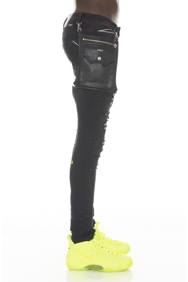 Punk Super Skinny Jeans, Alternate, color, GRADIENT