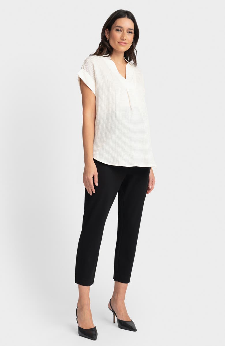 Seraphine Textured Knit Maternity Top, Alternate, color, 