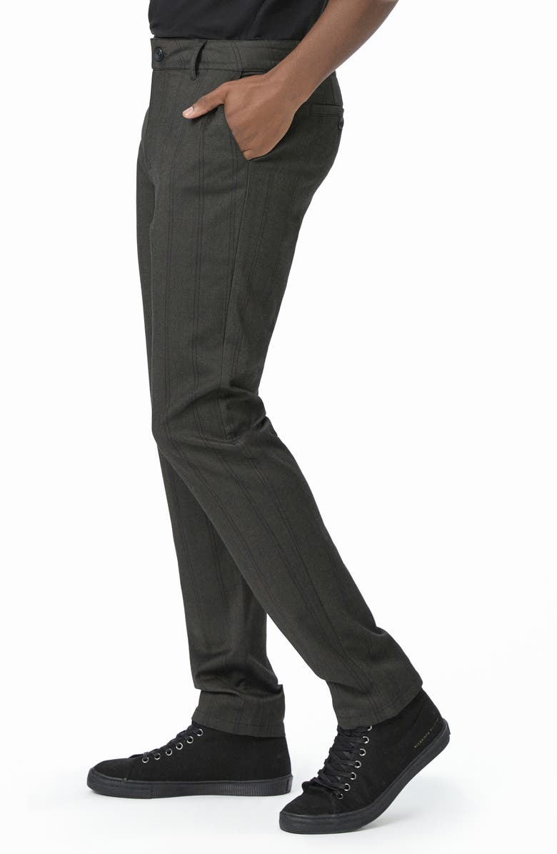 PAIGE Stafford Stripe Slim Fit Knit Pants, Alternate, color, Twilight Night