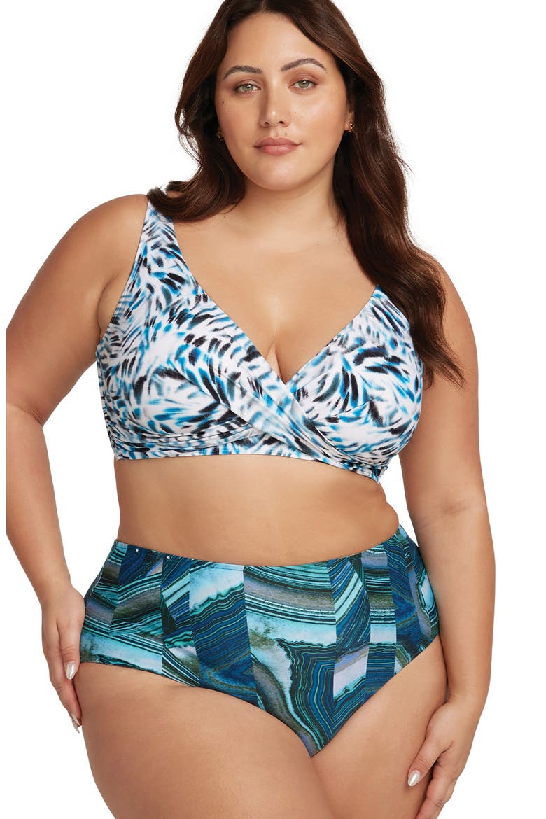 Ze Blue Delacroix Bikini Top, Alternate, color, WHITE