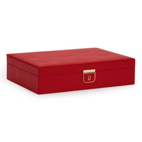 Wolf Palermo Medium Red Jewelry Box 213272 In Red