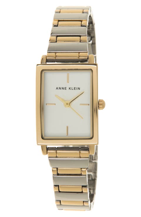 Women's Two-tone Stainless Steel Bracelet Watch, 20mm x 25mm