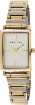 Anne Klein Women's Two-tone Stainless Steel Bracelet Watch, 20mm x 25mm