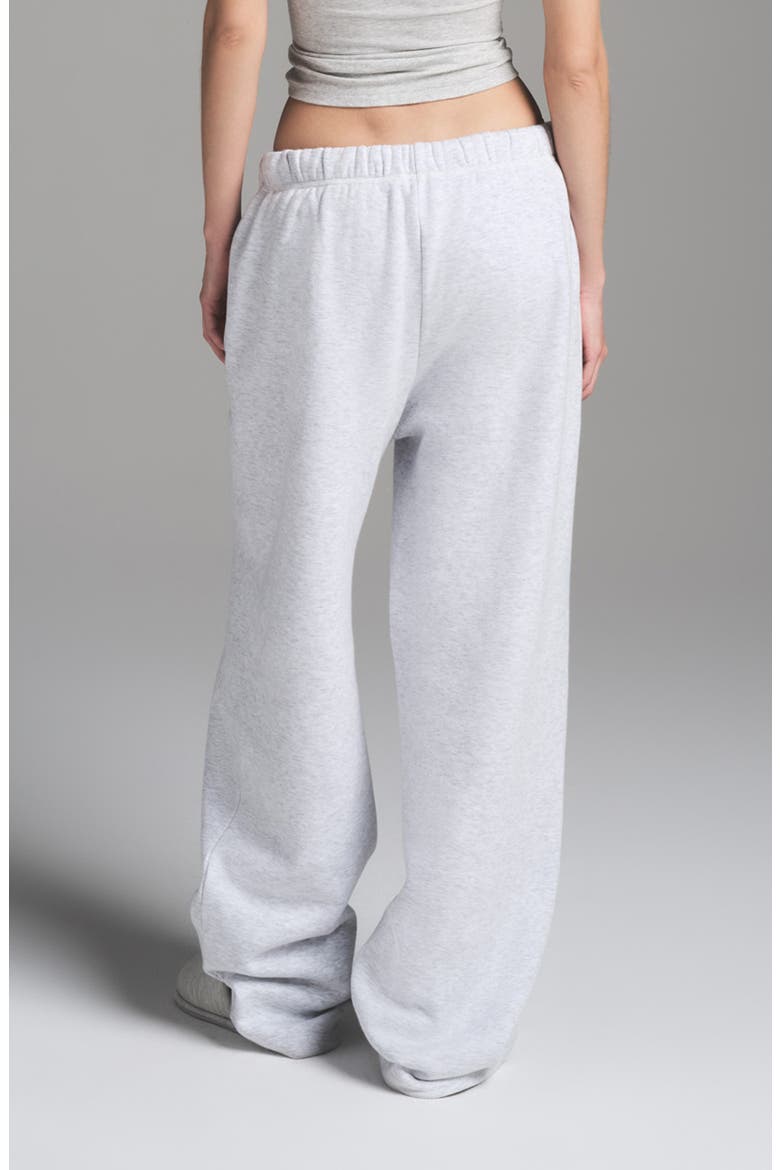Cotton Fleece Blend Classic Straight Leg Pants, Alternate, color, LIGHT HEATHER GREY