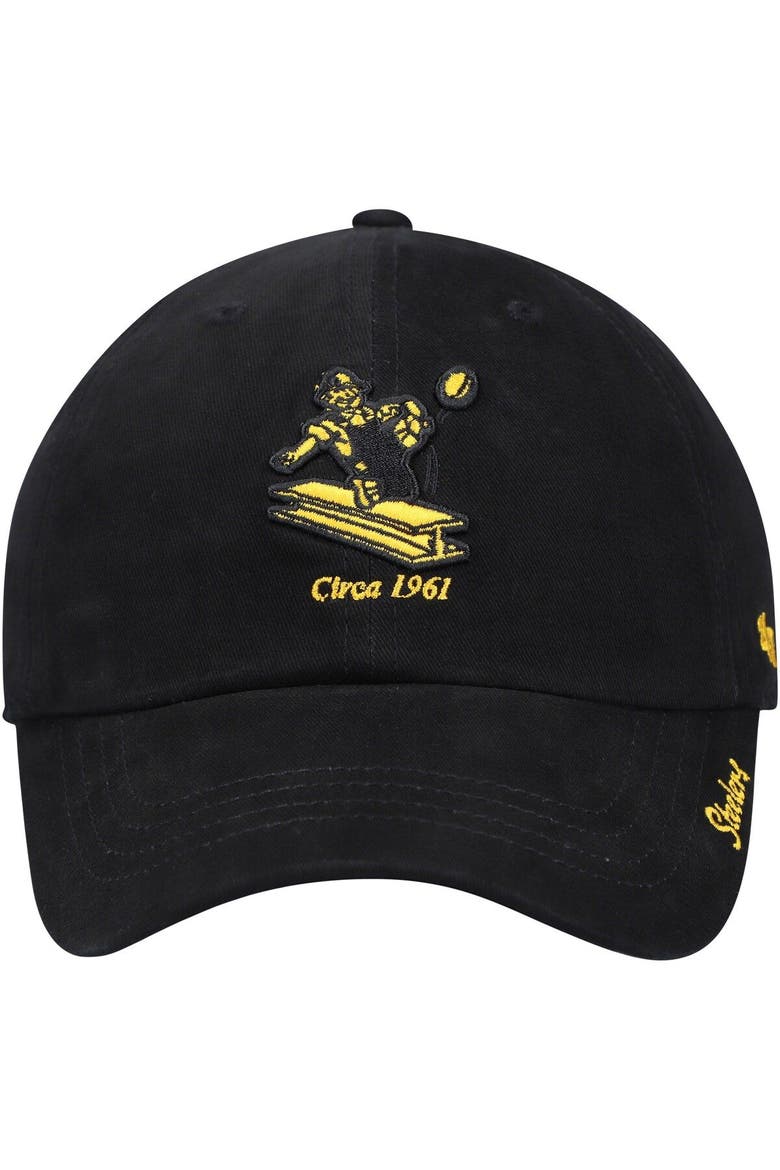 Women's '47 Black Pittsburgh Steelers Miata Clean Up Legacy Adjustable Hat, Alternate, color, Black