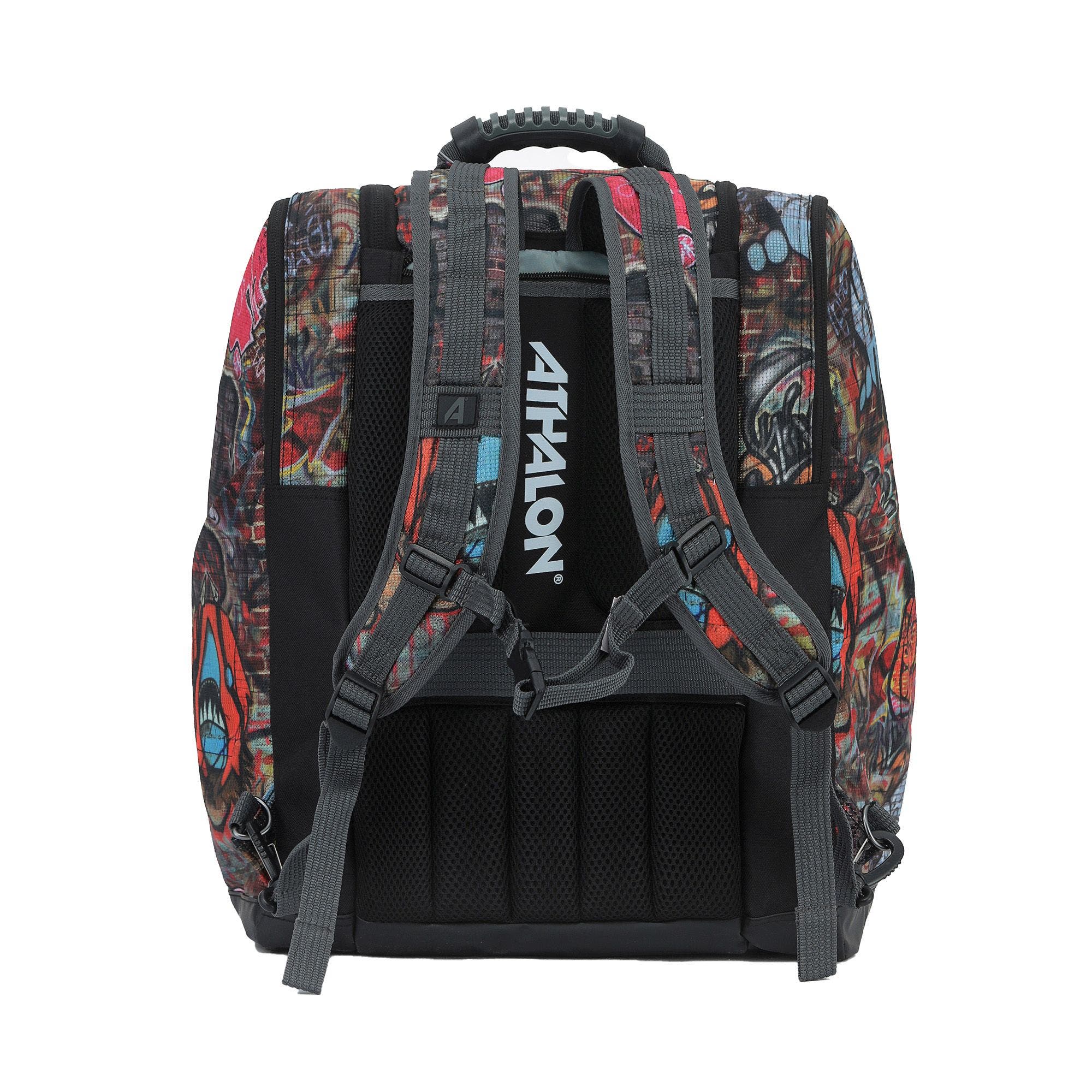 Everything Ski Boot Bag Gear Pack with Ventilated Boot Compartments, Alternate, color, Graffiti