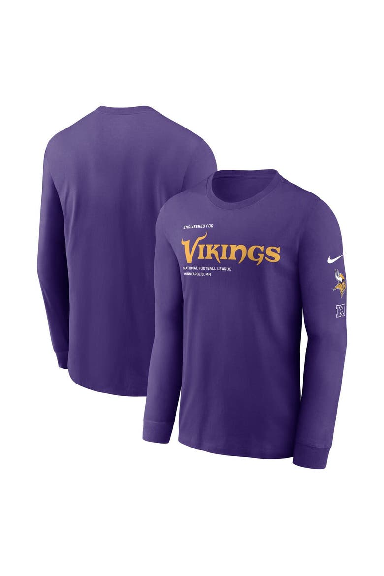 Men's Nike Purple Minnesota Vikings Play to Win Essential Long Sleeve T-Shirt, Main, color, Purple
